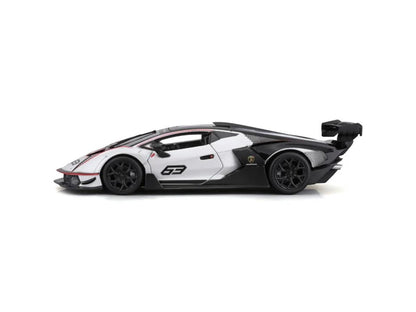 BBurago Racing Lamborghini Essenza SCV12, White/Black, 1:24 Scale