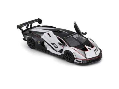 BBurago Racing Lamborghini Essenza SCV12, White/Black, 1:24 Scale