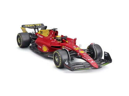 Bburago Ferrari F1-75, 2022 Charles Leclerc, Red, 1:24 Scale