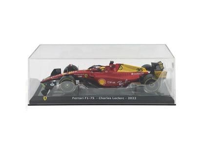 Bburago Ferrari F1-75, 2022 Charles Leclerc, Red, 1:24 Scale