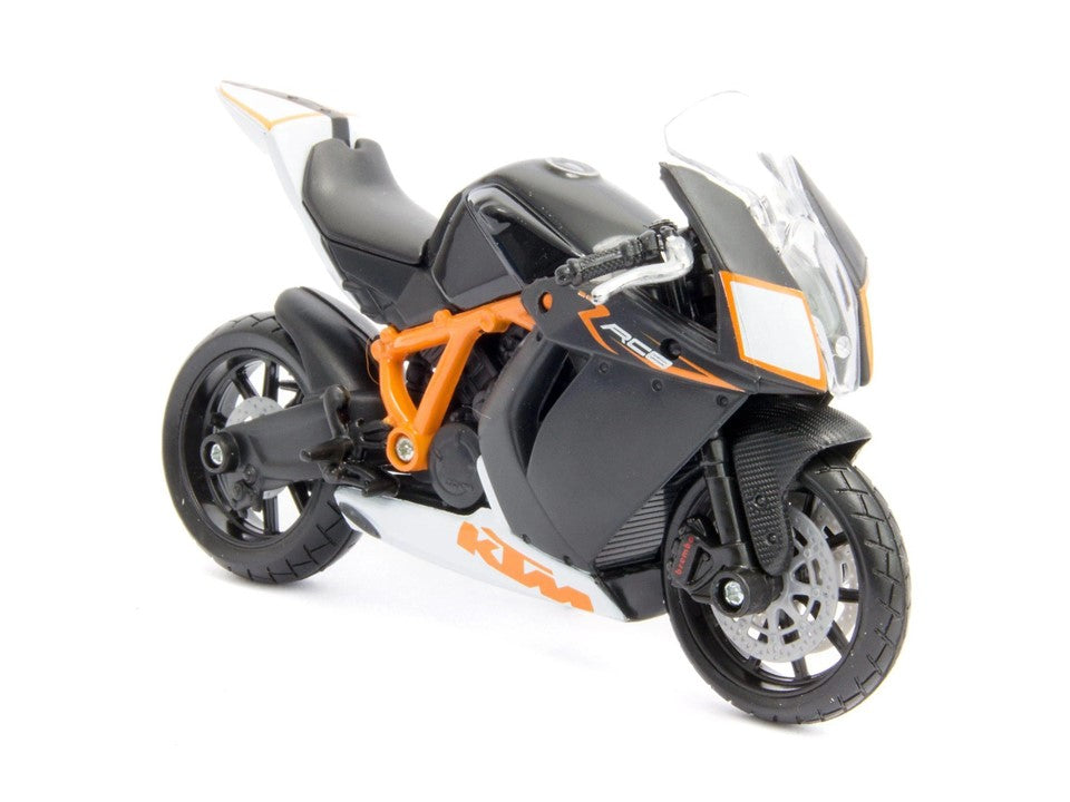 Bburago KTM 1190 RC8 R, Black, 1:18 Scale Model