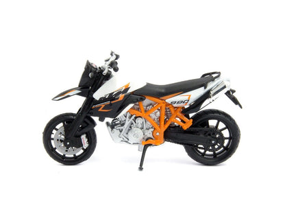 Bburago KTM 990 Supermoto R, White, 1:18 Scale Model