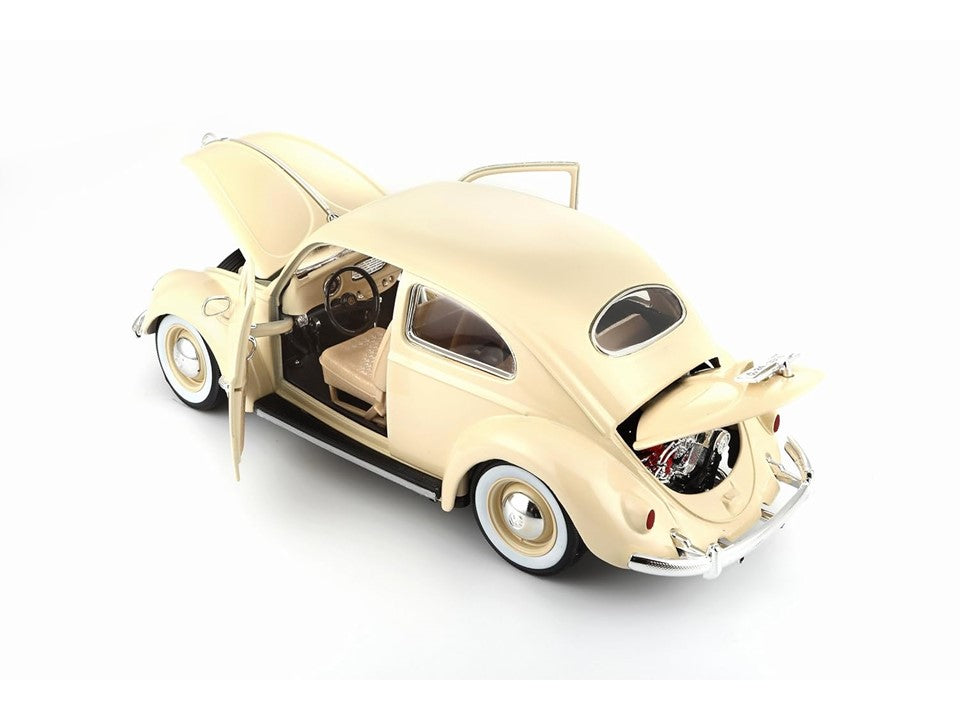 Bburago Volkswagen Kafer-Beetle (1955), Cream, 1:18 Scale