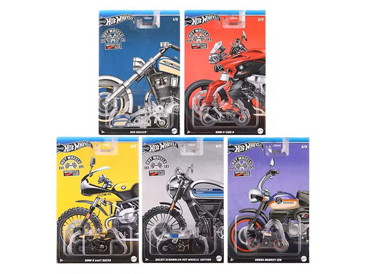 HOT WHEELS MOTORCYCLE CLUB (FULL SET OF 5)