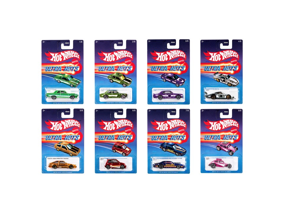 Hot Wheels Ultra Hots Mix 2 (Full Set of 8 Cars)